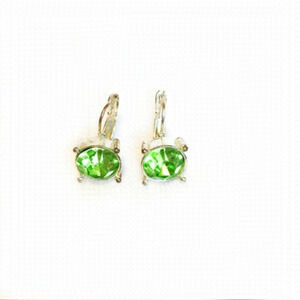 Green Jewel Earrings 💚
